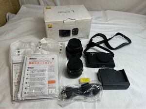 【#uj】【箱付き】【通電○】Nikon J1 ミラーレス一眼 D33697 ブラック 21010674 ニコン