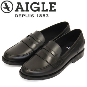 AIGLE (エーグル) ZZFNB33 SORBUS ラバー ローファー レディースシューズ 004 NOIR A AGL049 38-約24.0cm