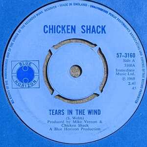 Chicken Shack-Tears In The Wind★英 Blue Horizon Orig.美盤7"/Fleetwood Mac