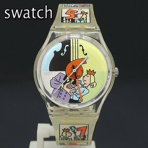 DKG★送料無料★ Swatch スウォッチ Dia Animado ディア アニメイティド 3針 クォーツ 腕時計 GK269　ケース 付き