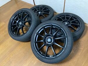 OZ SPARCO アセットガラ 17インチ 7J +42 4H PCD100 ハブ径63 205/40R17 ハイフライ 4本セット