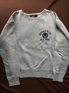 【名作】極美品 RRL MILITARY INDIGO SWEAT ダブルアールエル インディゴ ブルー グレー スウェット トレーナー ラルフローレン S