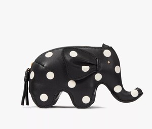 ロサンゼルスから最新本物をお届け!!　　【直営モデル】Kate Spade Ellie Polka Dot Elephant Coin Purse KD786　　US限定!!　完売!!