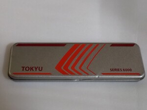 TOKYU SERIES 6000」東急6000系　6000系ペンケース付き多機能ペン　缶　ペンケース