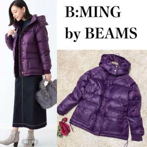 B:MING by BEAMS ビーミング バイ ビームス レディース カラーダウン ジャケット パープル Sサイズ ひなの古着 m40