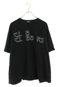 ラフシモンズ Tシャツ 19SS 191.136 サイズ:S 裏地付き オーバーサイズプリントTシャツ 中古 BS99