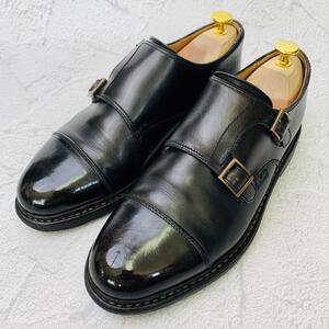 【人気】PARABOOT パラブーツ ウィリアム ダブルモンク 茶芯 黒 ブラック 7 25.5cm ノルヴェイジャン ビジネス カジュアル ワーク