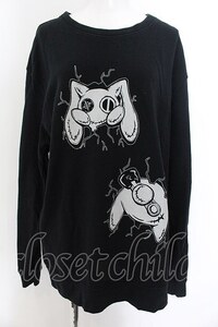 NieR Clothing / NieRちゃんptカットソー 2XL 壁破壊（ブラック） O-24-12-18-061-PU-TO-OW-OS