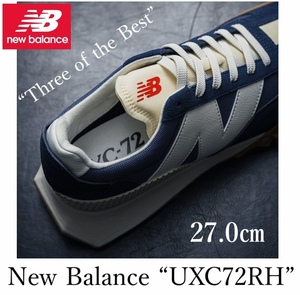 ◆モデル出品◆新品 27.0cm ニューバランス XC-72 RH -NAVY/WHITE- NEW BALANCE Nロゴ ランニング スニーカー 紺色/白 (公式HP完売)