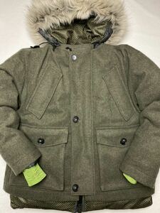 ◆ WOOLRICH × N.HOOLYWOOD ◆ 良好美 日本製 ウールリッチxエヌハリウッド 別注 3WAY 迷彩 アークティックパーカー ダウンジャケット M