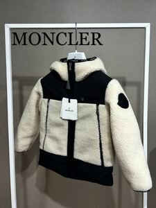 モンクレール★MONCLER★フーデッドボアダウン★ビッグロゴ★即完売★サイズ6anni★新品タグ付き★