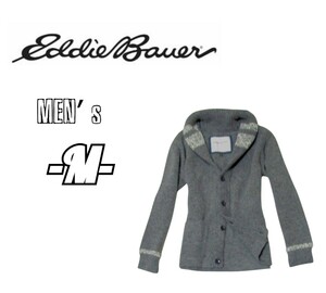 メンズM◇Eddie Bauer◇厚手カーディガン　gray