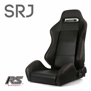 注目！セミバケットシート SRJ PVC ブラック(左席用) パンチング 赤ステッチ RENNSPORT レンシュポルト