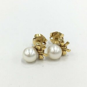 MIKIMOTO　ミキモト　ピアス　パール　K18　総重量2.4g　パールの大きさ5.0mm【CEAX6021】