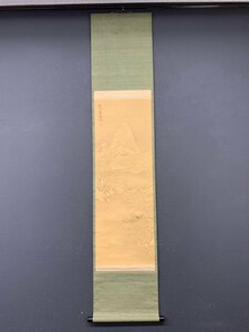 【模写】【一灯】vg8109〈高久靄厓〉山水図 極箱 文人画家 江戸時代後期 栃木の人