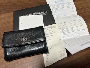 美品 CHROME HEARTS TINY WALLET CH PLUS クロムハーツ タイニー ウォレット CHプラス チェーン ダガー