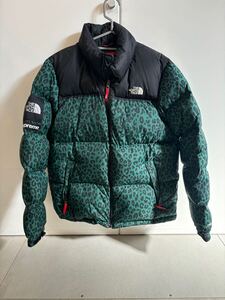 正規品　THE NORTH FACE Supreme ヒョウ柄 ダウンジャケット 希少サイズL