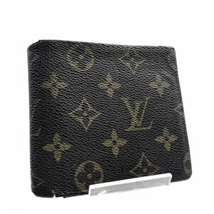 ■希少ヴィンテージ■LOUIS VUITTON ルイヴィトン　モノグラム　ポルトビエ　カルトクレディ　折り財布　PVC×レザー　フランス製　刻印