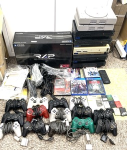 5850.5908【SONY / PlayStation2等 大量おまとめ】現状品◇初代 PS1 PS2 プレステ 本体 付属品◇SCPH-5500.7000.18000.50000.30000.39000等