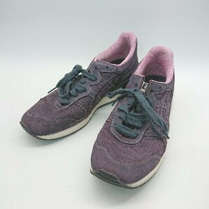 ◇ Onitsuka Tiger ストライプ Stripes タイガー ALLY ローカットスニーカー サイズ表記なし26cm相当 パープル メンズ E