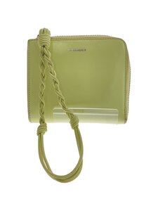 JIL SANDER◆CREDIT CARD PURSE TANGLE/レザー/イエロー