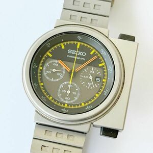 3000本限定 ◆ セイコー ジウジアーロ SEIKO GIUGIARO クロノグラフ クォーツ 腕時計 7T12-0BL0 メンズ ウォッチ 純正ブレス デイト