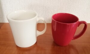 【シラキュースチャイナ　マグカップ　Syracuse CHINA 新品　コレール　マグカップ　中古品　２点セット　ゆうパック持ち込み割り引き】