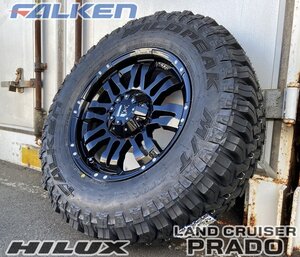 ファルケン ワイルドピーク M/T01 265/70R17 サーフ FJクルーザー プラド ハイラックス タイヤホイール 17インチ Balano 4本セット