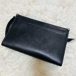 【未使用級】LANVIN　COLLECTION　ランバンコレクション レザー　クラッチバッグ 27cm 大 クラッチバッグ ニュー