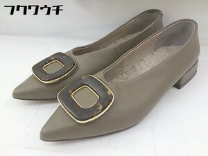 ◇ Odette e Odile UNITED ARROWS ポインテッドトゥ パンプス シューズ サイズ22 1/2 グレー系 レディース