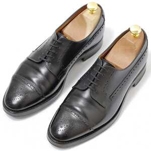 【JOHN LOBB】BARAL■6.5E/25cm■外羽根式セミブローグ■パリロゴ■236ラスト■ダブルソール■ジョンロブ■バラル■ブラック■廃盤モデル