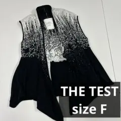 ACHIEVERS THE TEST ベスト　カーディガン　古着　F 総柄