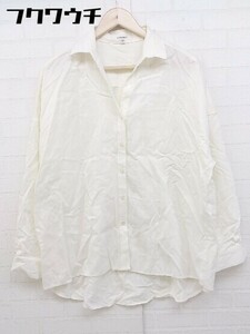 ◇ MOUSSY マウジー ロングテール 長袖 シャツ ブラウス サイズF アイボリー系 レディース