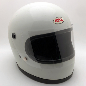 送料無料 BHVシールド付 BELL STAR II WHITE 59cm/ビンテージヘルメットベルスター2白オンロードフルフェイス族ヘル国産旧車會madmax60s70s