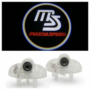 マツダ RX-8 ロゴ LED プロジェクター ドア カーテシ ランプ 純正交換タイプ マツダ スピード ロータリー MAZDA SPEED ライト MPV