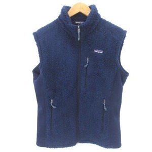 パタゴニア Patagonia Los Gatos Vest フリースベスト 25925FA15 ジップアップ ロゴ ワンポイント ネイビー 紺 M ■GY01 メンズ