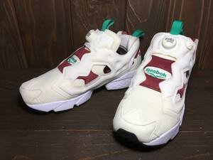 ★Reebok リーボック INSTAPUMP FURY ポンプ フューリー OG MU 白×赤 Shanghai Hairy Crab 28.5cm美品 Used 検 ハイテク スニーカー