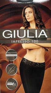 ■オールスルー　GIULIA ジュリア　INPRESSO 100　4-L　ブラック■