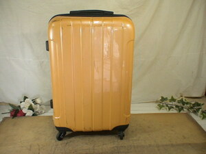 5446　イエロー　黄色　TSAロック付　鍵付　スーツケース　キャリケース　旅行用　ビジネストラベルバック