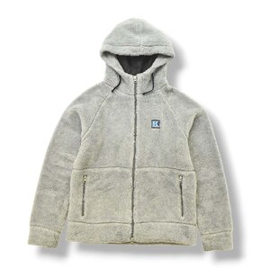 ★美品！ ヘリーハンセン HELLY HANSEN ファイバー パイル フーディ L グレー ラグラン フリース ジャケット アウトドア ウェア HH51255★