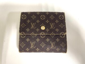 【L07394】Louis Vuitton　ルイヴィトン　モノグラム　二つ折り財布　ミニ ラン ポルトフォイユ エリーズ　真贋確認済　中古品　経年保管品