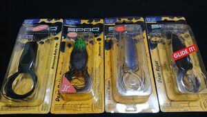 スプロ ブロンズアイ フロッグ Baby POP Jr Spit Shad Shad 4個セット 新品6 SPRO Bronzeye Frog 雷魚 鯰 ライギョ ナマズ バス がまかつ