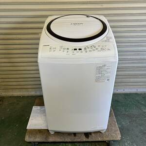 BJ10★TOSHIBA★ 2022年製 洗濯機 東芝電気洗濯乾燥機 AW-8VM2 8.0kg 100v