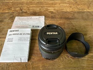 PENTAX SMC DA 18-270mm F3.5-6.3 ED SDM 純正フード 動作未チェック品 7105