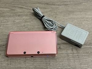 ☆ 3DS ☆ ニンテンドー3DS ミスティピンク 動作品 本体 タッチペン アダプター 付属 Nintendo 3DS DS 任天堂 2839