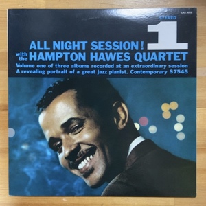 HAMPTON HAWES QUARTET ALL NIGHT SESSION, VOL. 1 (RE) LP