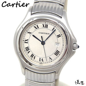 【希少モデル】カルティエ 旧型 パンテール クーガー LM 極美品 ヴィンテージ メンズ 腕時計 Cartier 俵屋