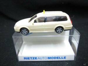 $ 新品 $ ケース付き ◆　RIETZE ◆ リーツェ ◆ フォード モンデオ ◆ タクシー ◆ クリーム色 ◆ 1/87 ミニカー ◆ ドイツ製 ◆ ジオラマ