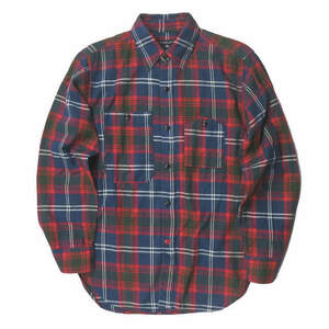 Engineered Garments エンジニアードガーメンツ アメリカ製 WORK SHIRT - TWILL PLAID ツイルチェックワークシャツ XS フランネル j3670