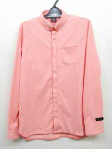 ●OAKLEY●Skull Common Ls Shirt●FOA401641●Coral Pink●JPN XL●中古●